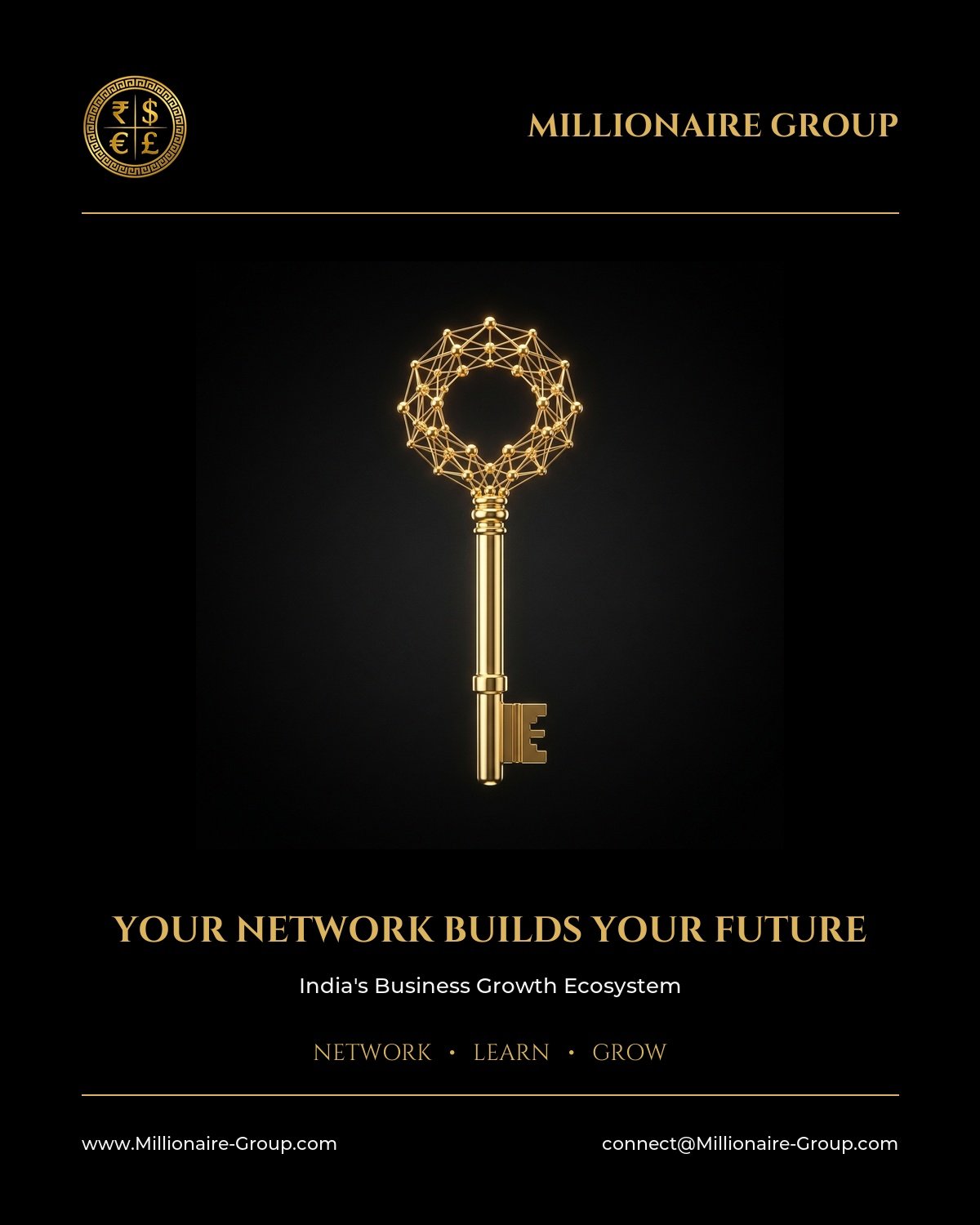 Millionaire Group Key Concept Artwork